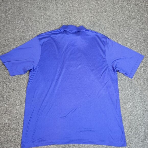 Vtg Masters × Augusta Amen Corner Mens Size XL Golf Tennis Polo Shirt Blue - Picture 2 of 13